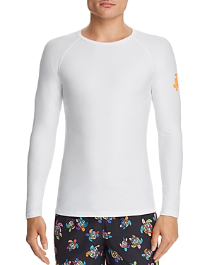 VILEBREQUIN TAKEOFF LONG-SLEEVE TURTLE-ACCENTED RASH GUARD TEE,TFFH9R03