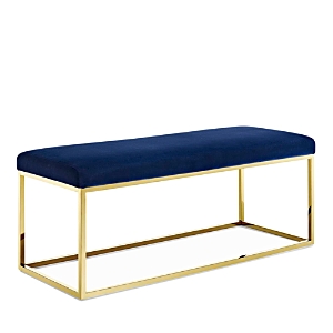 Modway Anticipate Fabric Bench In Blue