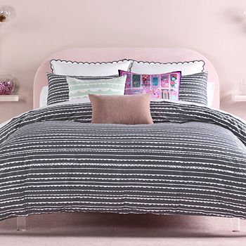 Kate Spade New York Scallop Row Duvet Cover Set Full Queen