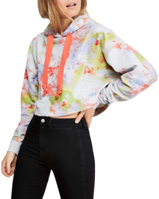 Tie-Dye Cropped Sweatshirt 