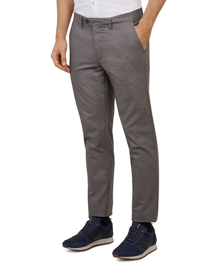 Ted Baker Stelim Textured Slim Fit Trousers | Bloomingdale's