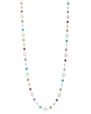 IPPOLITA - Sterling Silver Lollipop Multi-Gemstone Lollitini Long Beaded Necklace, 36"