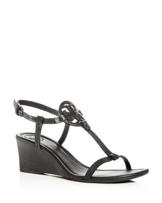 Tory good Burch Miller T-Strap Wedge Sandal