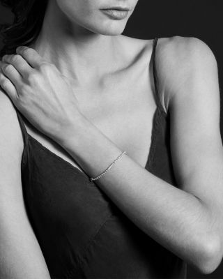 Sterling Silver & 18K Yellow Gold Caviar Icon Row Bracelet