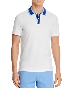 Michael Kors Striped Collar Classic Fit Shirt - 100% Exclusive In White