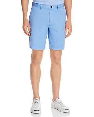 Michael Kors Washed Poplin Classic Fit Shorts In Cornflower