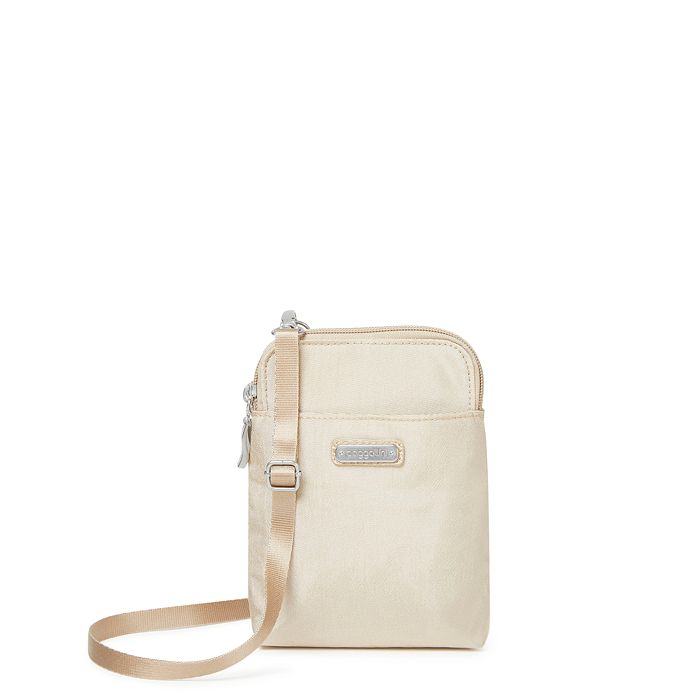 Baggallini Take Two Rfid Bryant Crossbody In Champagne Shimmer