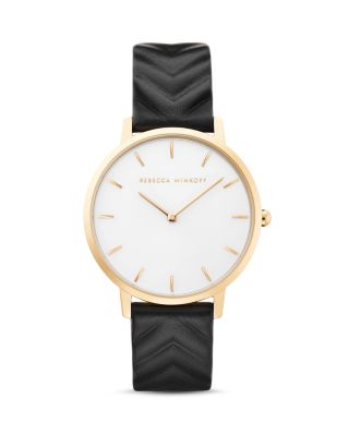 Rebecca Minkoff - Leather Strap Major Watch, 35mm