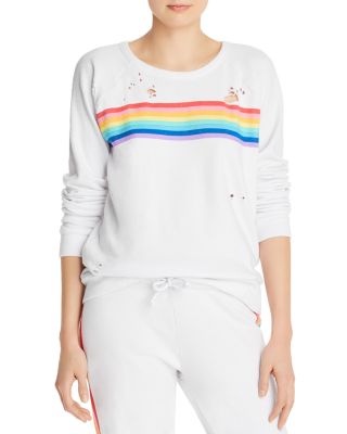 rainbow stripe sweatshirt