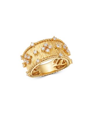 Bloomingdale's Fine Collection - Diamond Band in 18K Textured Yellow Gold, 0.60 ct. t.w. - Exclusive