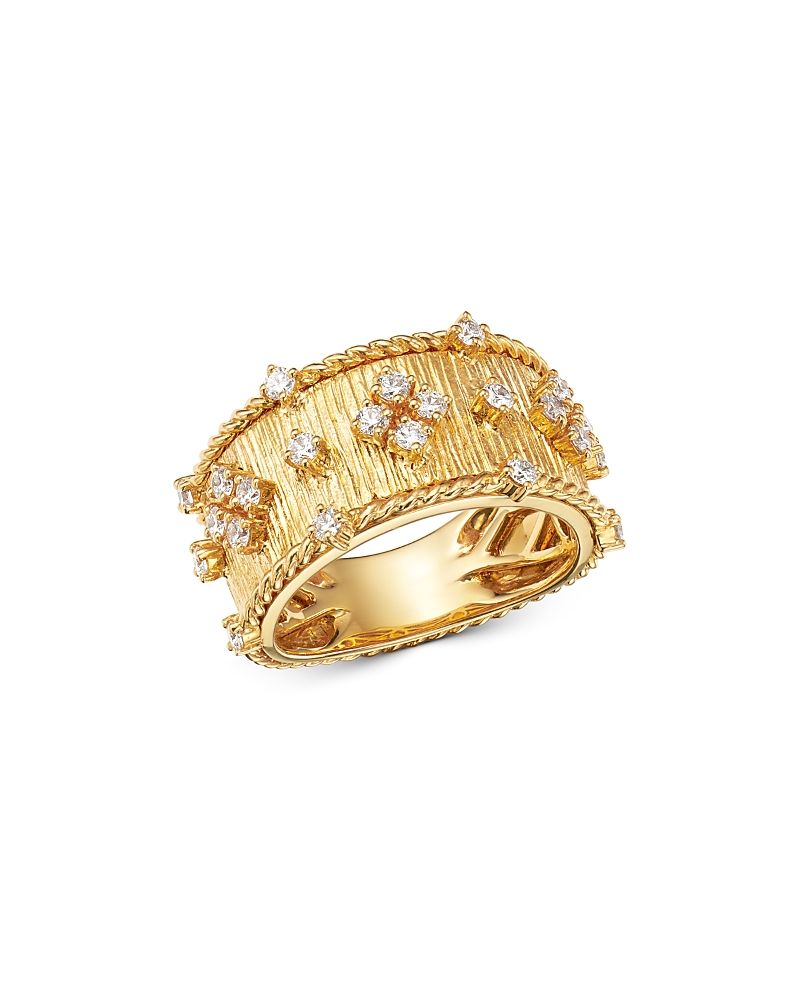 Bloomingdale's Fine Collection Diamond Band in 18K Textured Yellow Gold, 0.60 tcw