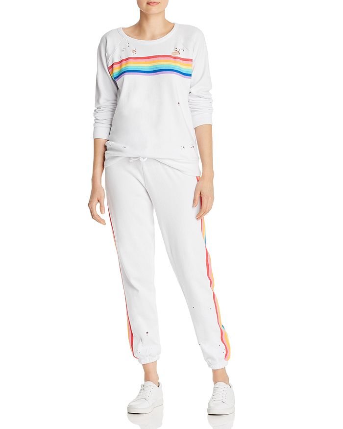 CHASER Rainbow Stripe Sweatshirt Sweatpants Bloomingdale s