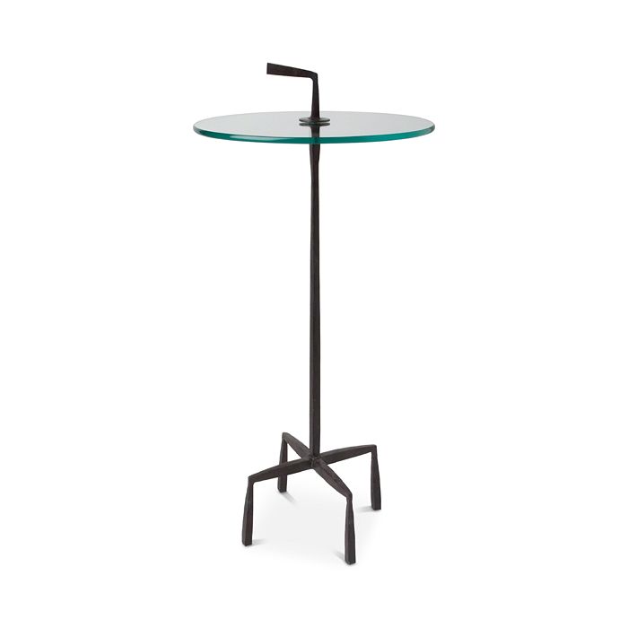 Global Views Quad Accent Table In Natural Iron
