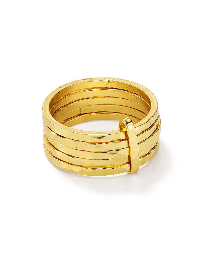 Argento Vivo Stacked-effect Ring In 18k Gold-plated Sterling Silver