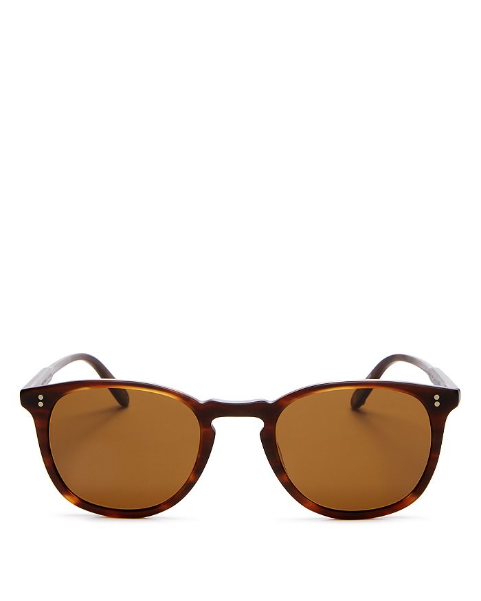 Garrett Leight Kinney Square Sunglasses, 47 Mm In Brandy Tortoise/brown Polarized