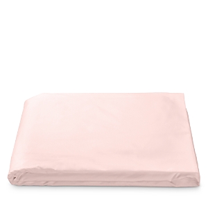 Matouk Luca Hemstitch Percale Fitted Sheet, Twin In Blush