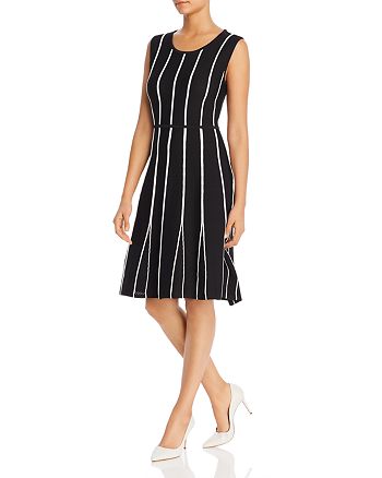 Calvin Klein Sleeveless Contrast-Seam Dress | Bloomingdale's