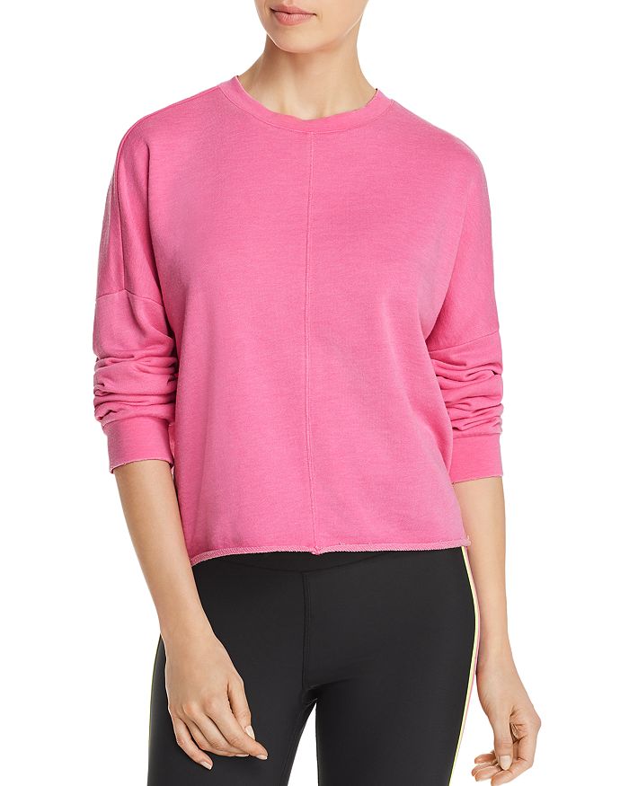 Aqua Athletic Athletic Raw-edge Sweatshirt - 100% Exclusive In Pink