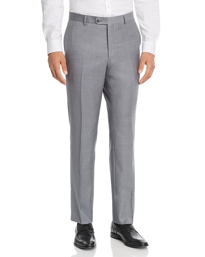 John Varvatos Basic Slim Fit Suit Pants In Pearl Gray