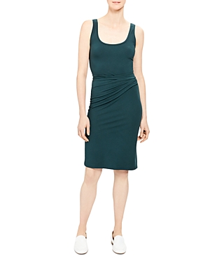 THEORY DRAPE-DETAIL DRESS,J0524601