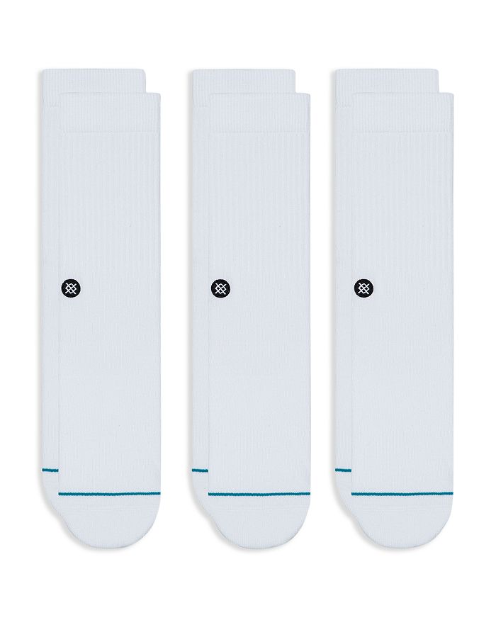 Stance Icon Crew Socks - Pack Of 3 In White