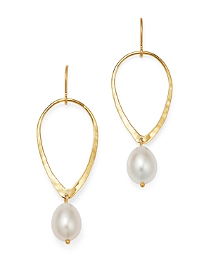 Bloomingdale's Cultured Freshwater Pearl Tear Drop Earrings in 14K Yellow Gold - 100% Exclusive