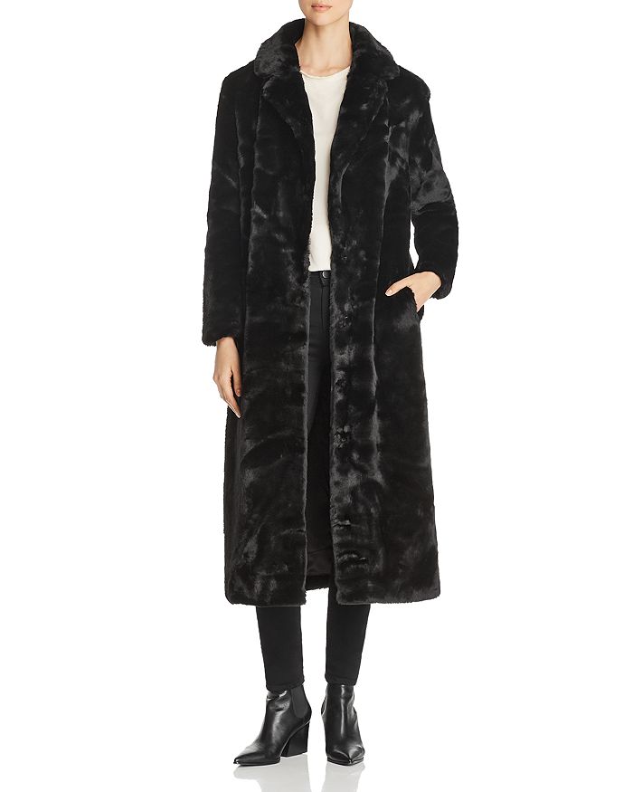 Unreal fur store black bird coat