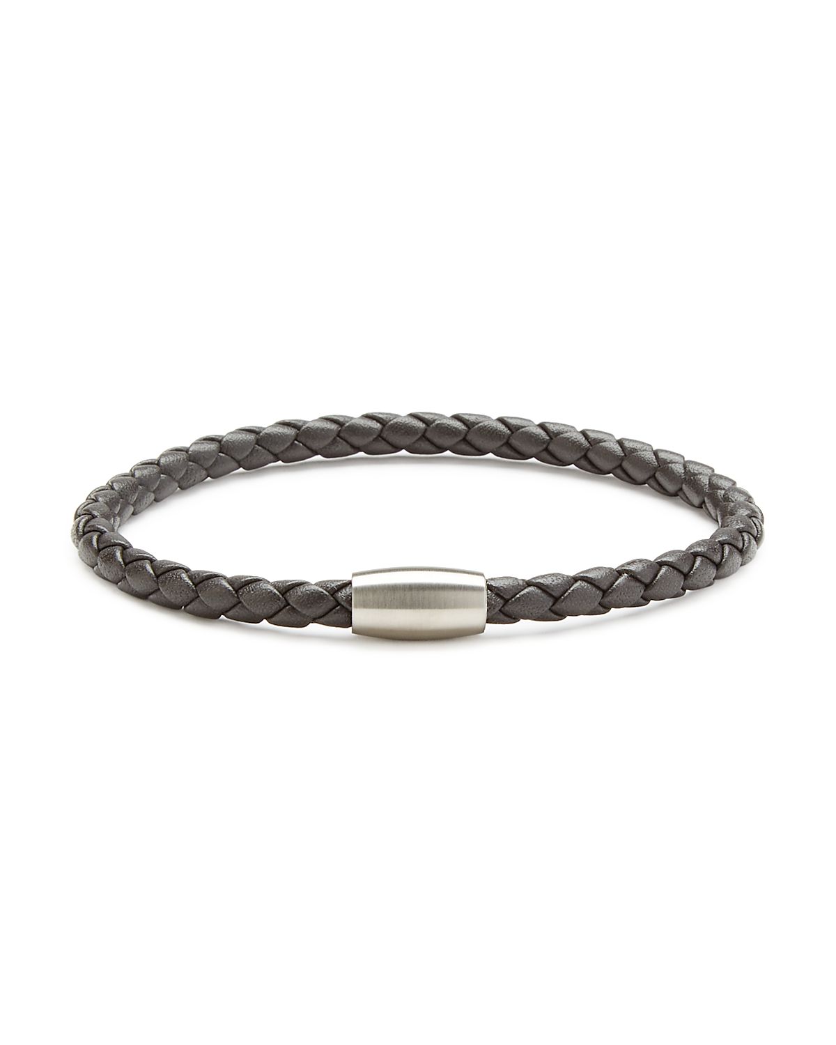 Link Up Braided Leather Cord Bracelet
