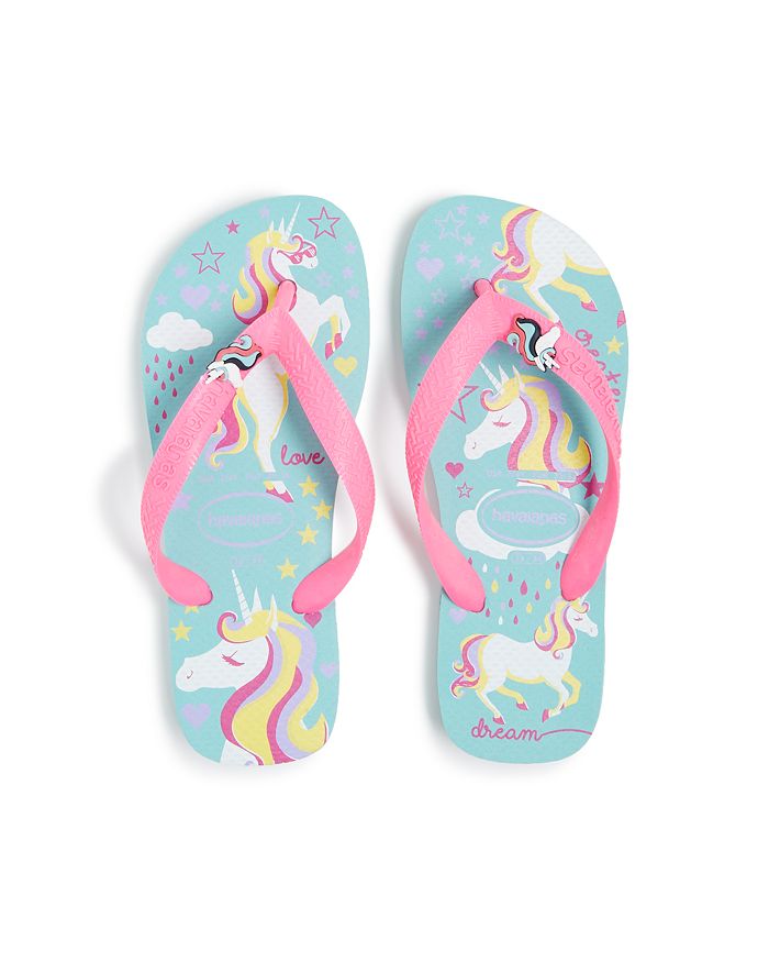 havaianas Girls' Unicorn Fantasy Flip-Flops - Walker, Toddler, Little ...