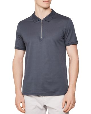 reiss zip polo