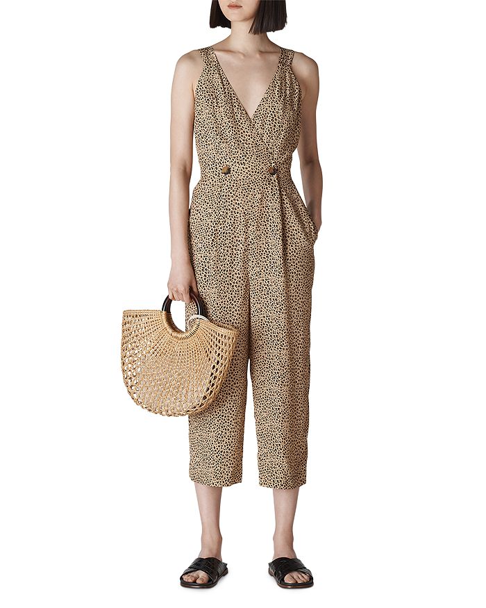 Whistles lara discount button jumpsuit