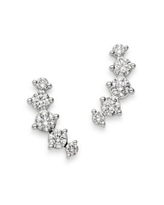 climber earrings diamond