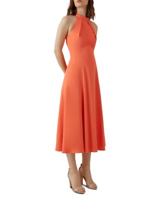 knee length dresses for ladies Karen Millen - Floral Lace Midi Dress