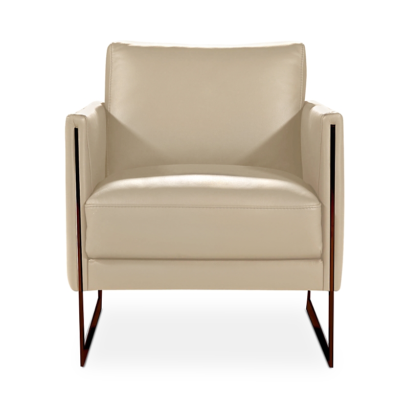 Giuseppe Nicoletti Coco Leather Chair - Exclusive In Bull Fango/polished Stainless Steel