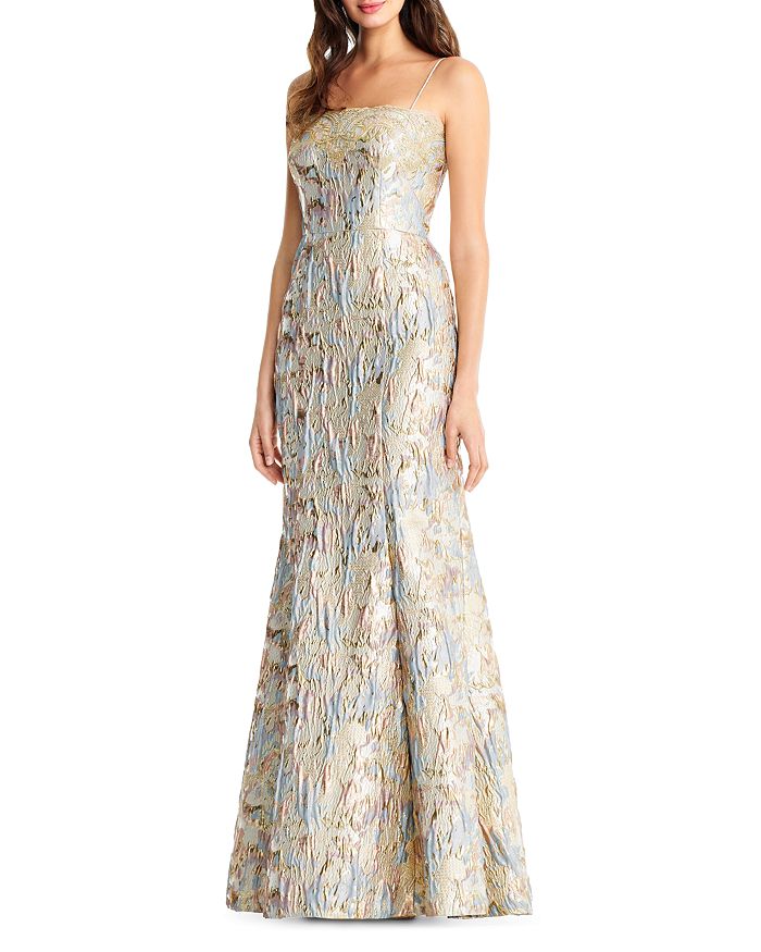 Aidan by aidan mattox 2025 metallic knit mermaid dress