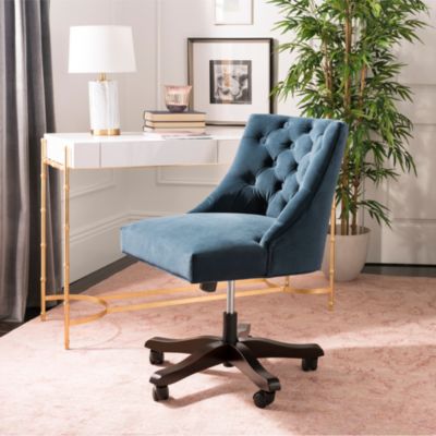 Soho Tufted Velvet Swivel Desk Chair