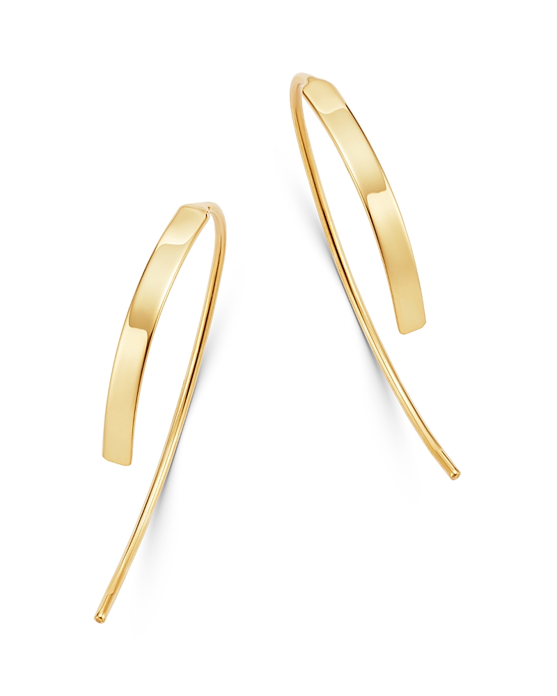 Moon & Meadow Bar Threader Earrings In 14k Yellow Gold - Exclusive In Gold