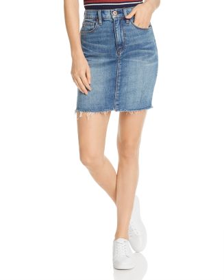 Hudson Lulu Cutoff Denim Mini Skirt in Vroom Bloomingdale's