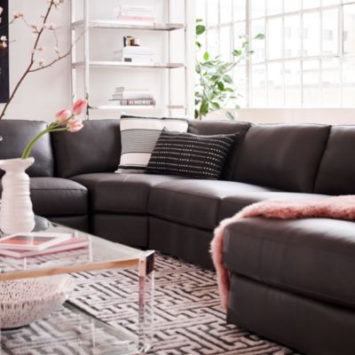 Greyson 4-Piece Leather Sectional