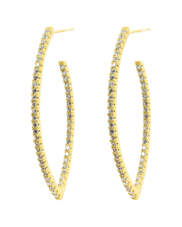 Freida Rothman Best Selling Pave Arrow Hoop Earrings main image 0