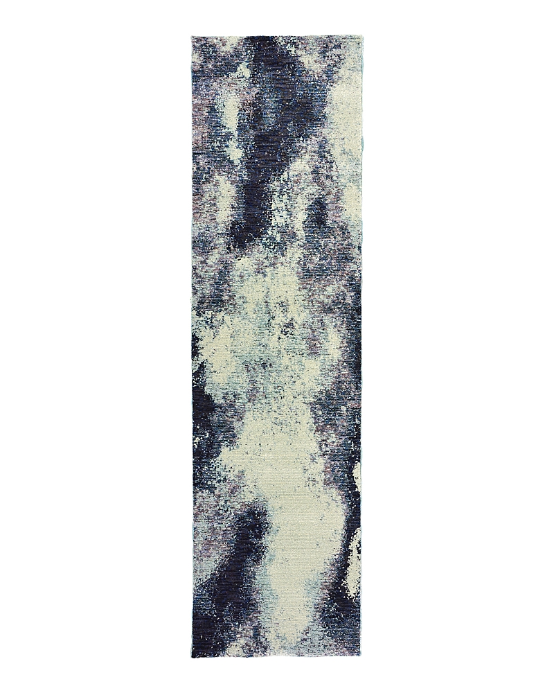 Oriental Weavers Evolution 8000b Runner Rug, 2'3 X 8' In Navy/ivory