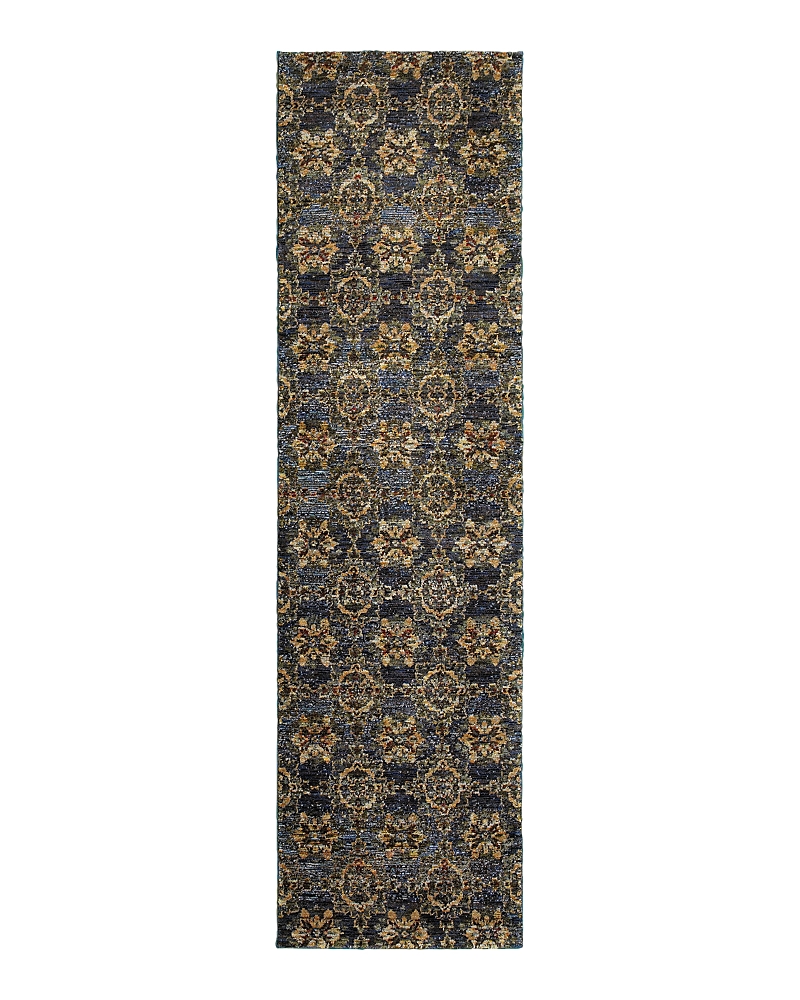 Oriental Weavers Andorra 6883 Runner Rug, 2'3 X 8' In Blue/gold