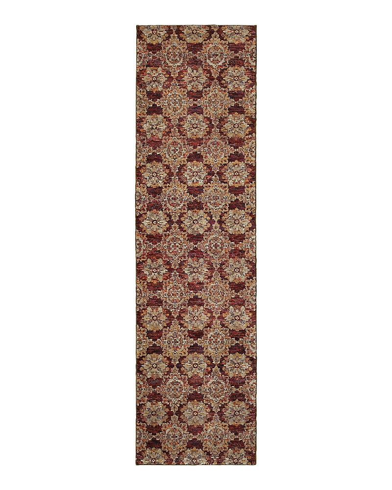 Oriental Weavers Andorra 6883 Runner Rug, 2'3 X 8' In Red/gold