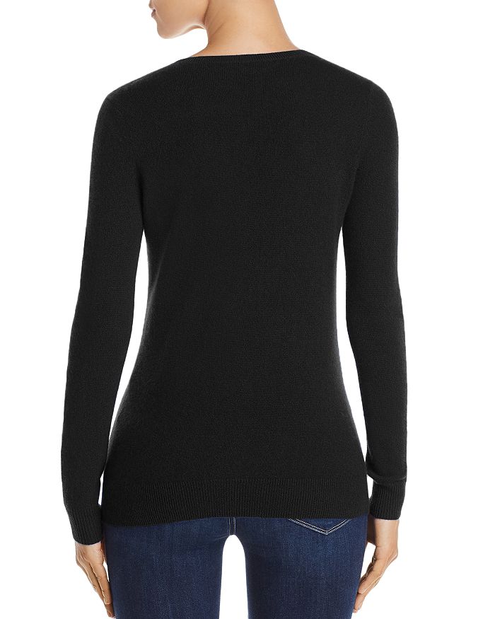 Shop C By Bloomingdale's V-neck Cashmere Sweater - 100% Exclusive In Black