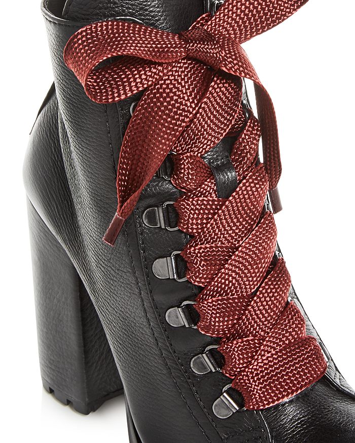 Schutz Women's Zara High Block-heel Booties In Black | ModeSens