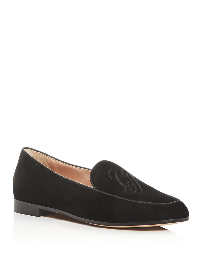 Armani Collezioni Women's Apron-toe Loafers In Black