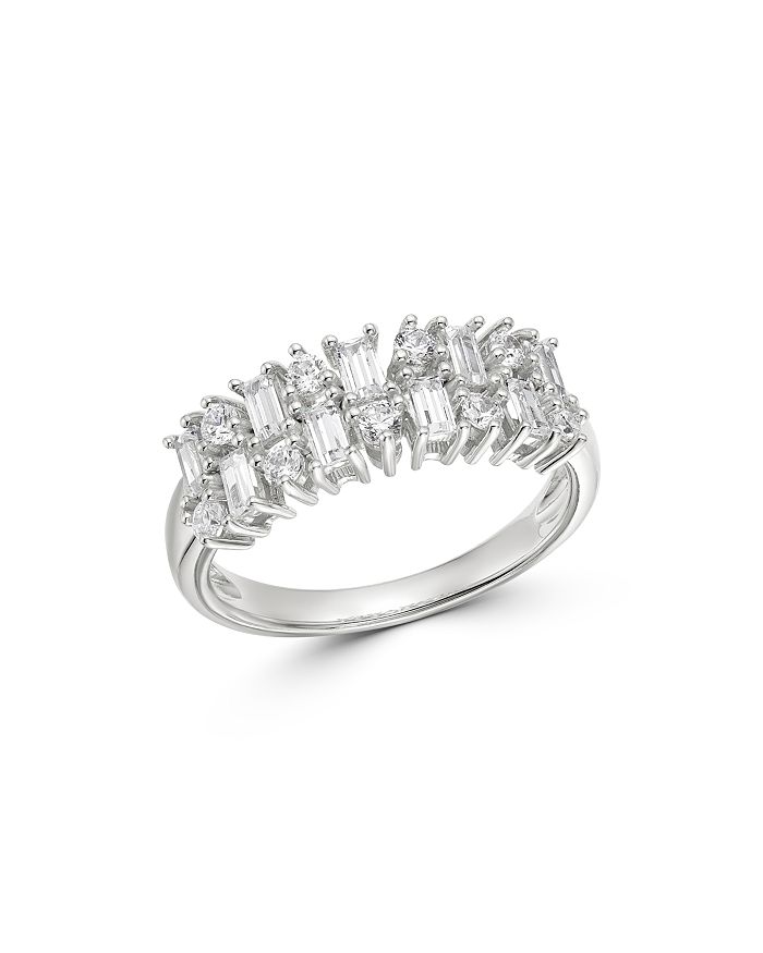 Bloomingdale's Diamond Scattered Band In 14k White Gold, 1.0 Ct. T.w. - 100% Exclusive