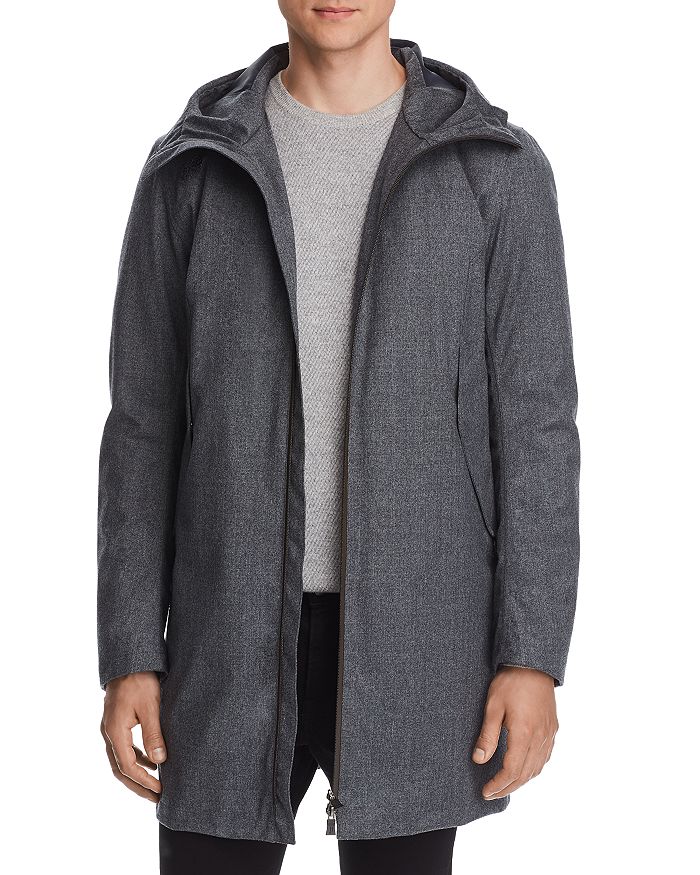 Herno 2ly Tech 2-in-1 Wool Parka In Gray