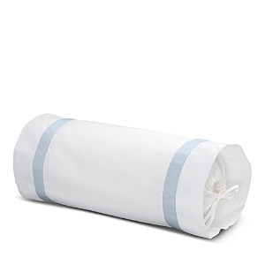 Matouk Lowell Neck Roll Pillow Cover In Blue