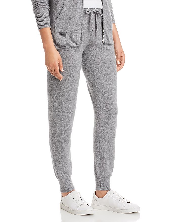 C By Bloomingdale's Cashmere Jogger Trousers - 100% Exclusive In Medium Grey